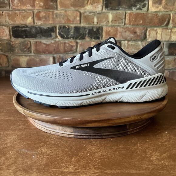 Brooks Adrenaline GTS 22 Supportive Gray Running Shoes Sneakers Men's Size 14 - Picture 1 of 16